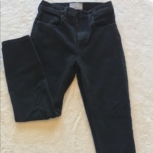 Everlane Cheeky Straight Jean, 26 Ankle, Black